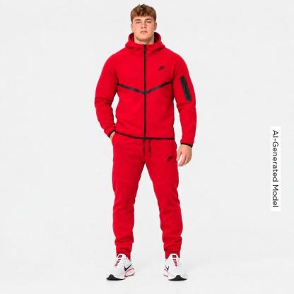 Men's Nithtke Tech Fleece Jogger Pants - Part 2 - Gym Red/Black