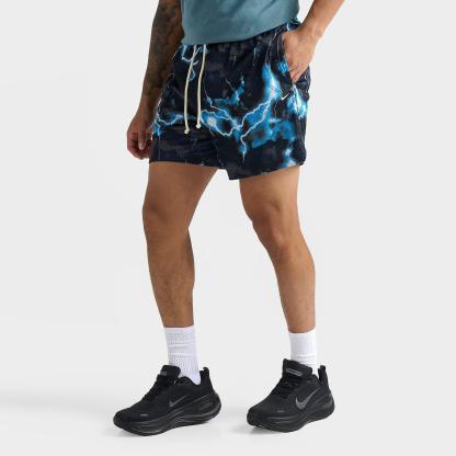Men's Nithtke Standard Issue Dri-FIT 5" Lightning Mesh Basketball Shorts - Light Current Blue/Black/Pale Ivory