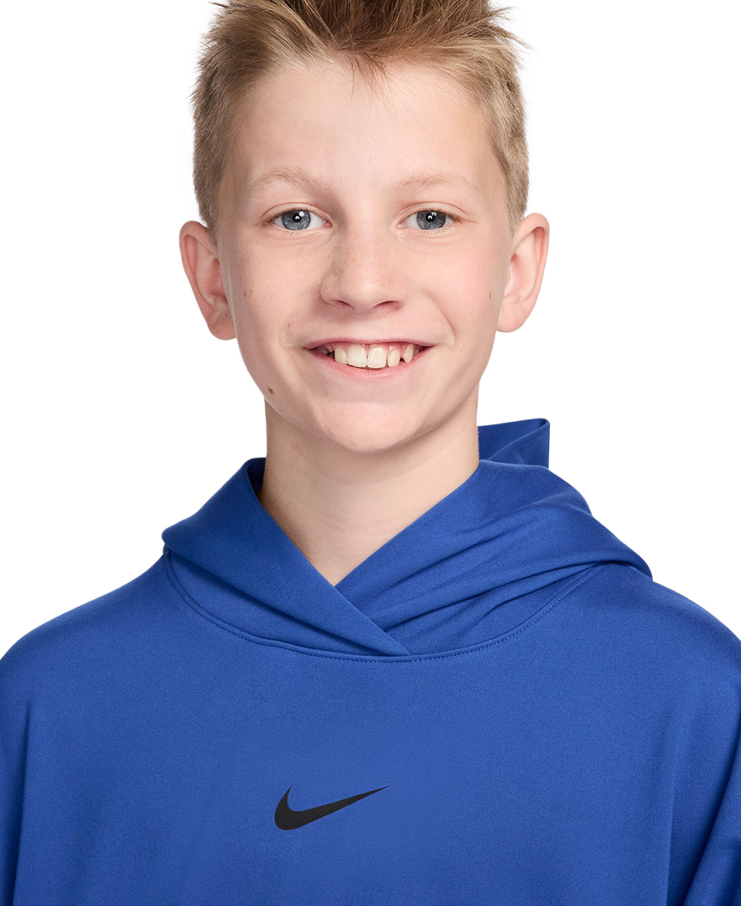 Nike Boys' 8-20 DRI-FIT Hooded Sweatshirt - Game Royal/black