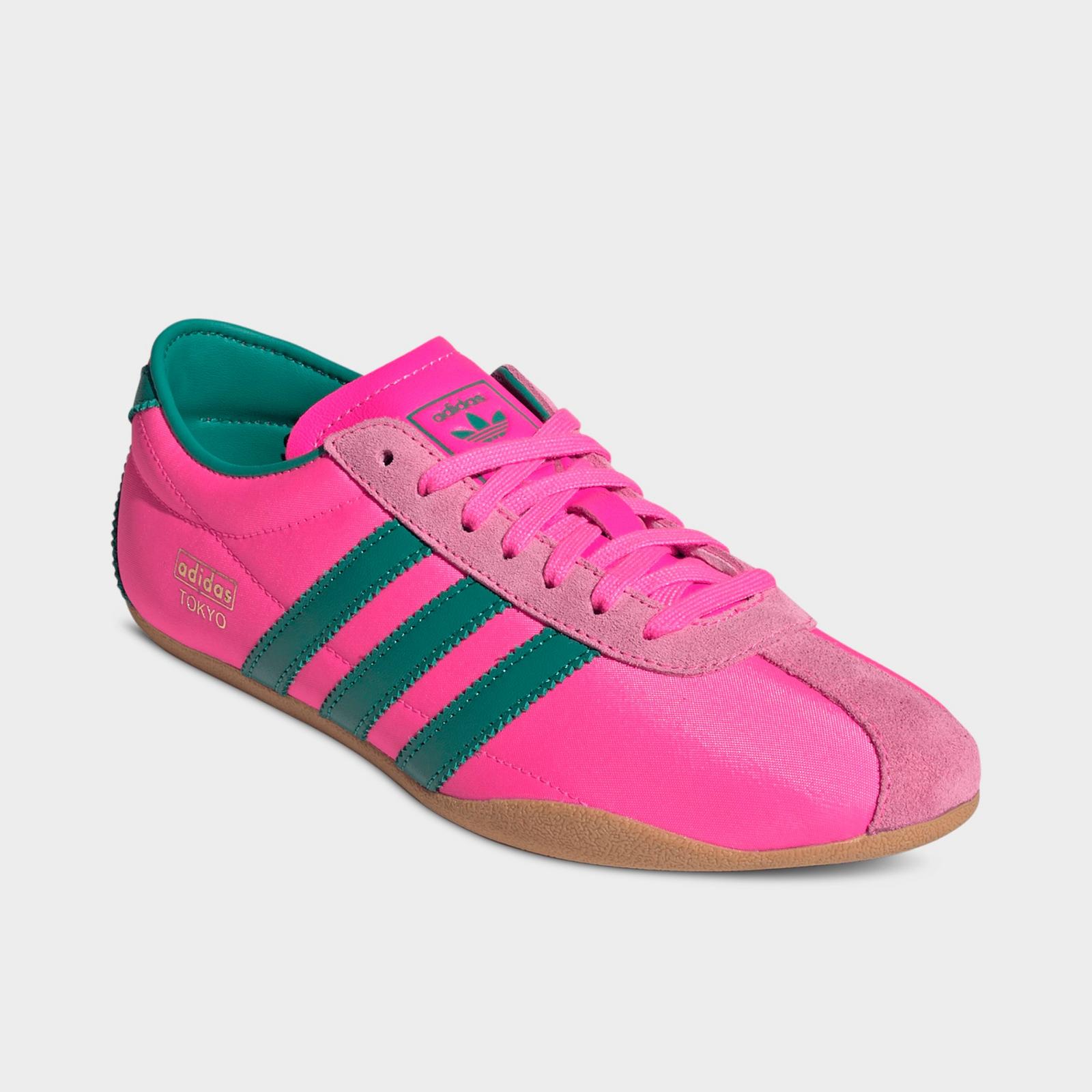 Women's adidas Originals Tokyo Casual Shoes - Lucid Pink/Power Green/Gold Metallic - view 2