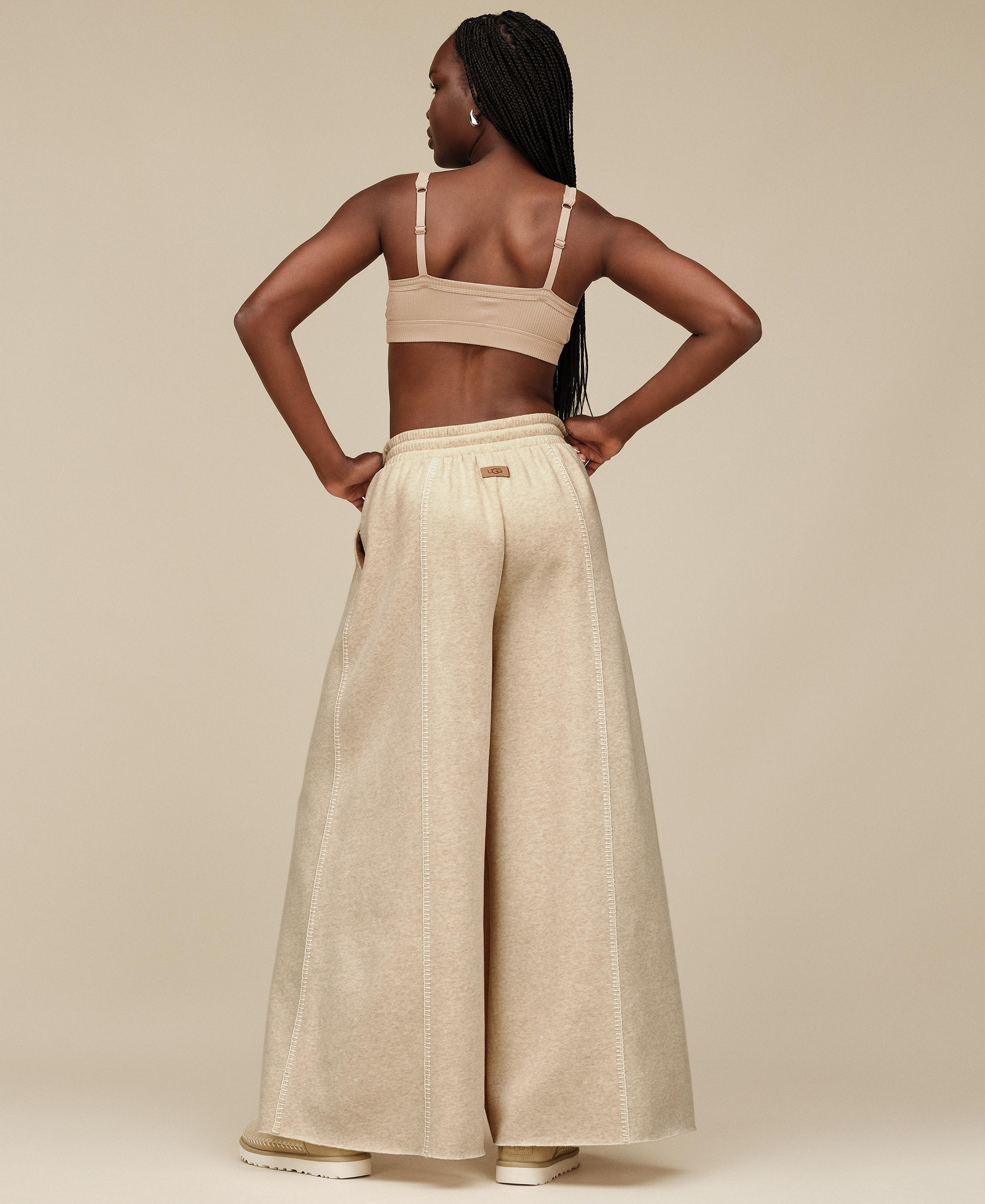 UGG Women's Classic Extra Wide-Leg Pants - Sand Heather