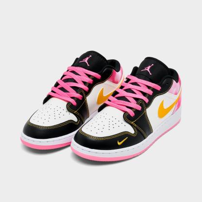 Big Kids' Air Jordan 1 Low SE Casual Shoes - -alternating high-traction grippy rubber sole - view 2