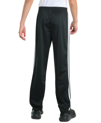 adidas Boys' 8-20 Elastic Waistband Essential 3-Stripe Straight Leg Pants - Black