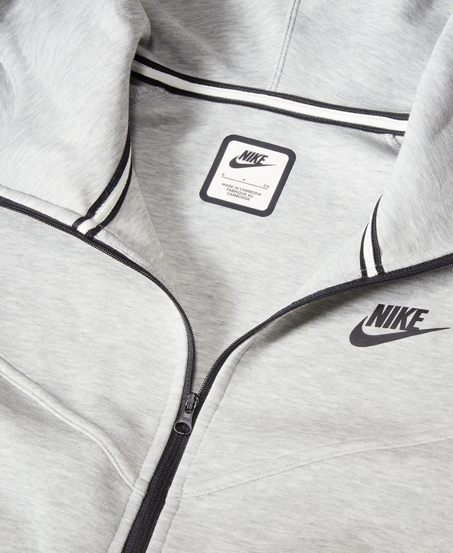 Nike Women's Sportswear Tech Fleece Windrunner Full-Zip Hoodie - Dark Grey Heather
