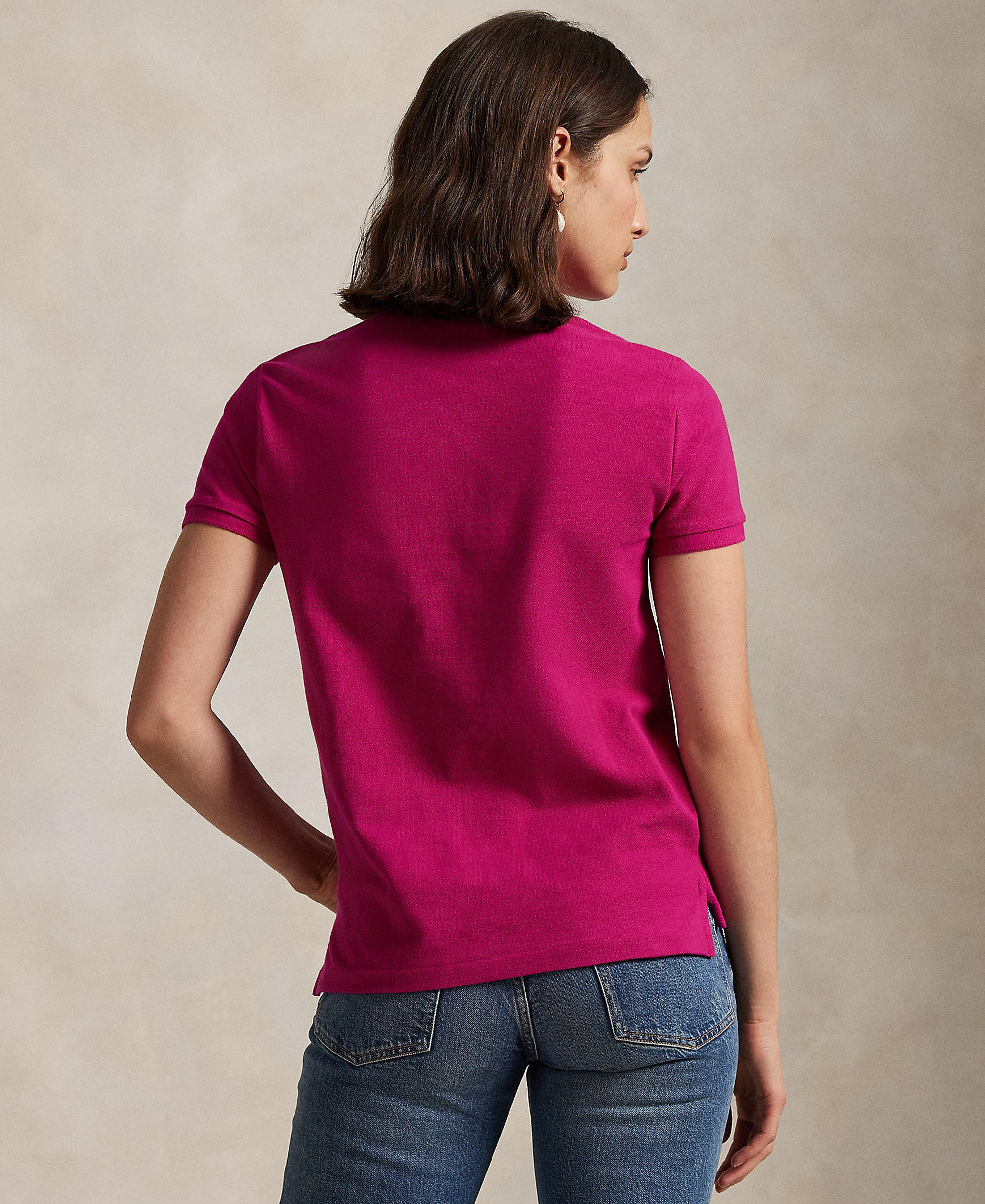 Polo Ralph Lauren Women's Classic-Fit Mesh Polo Shirt - Pink Sky