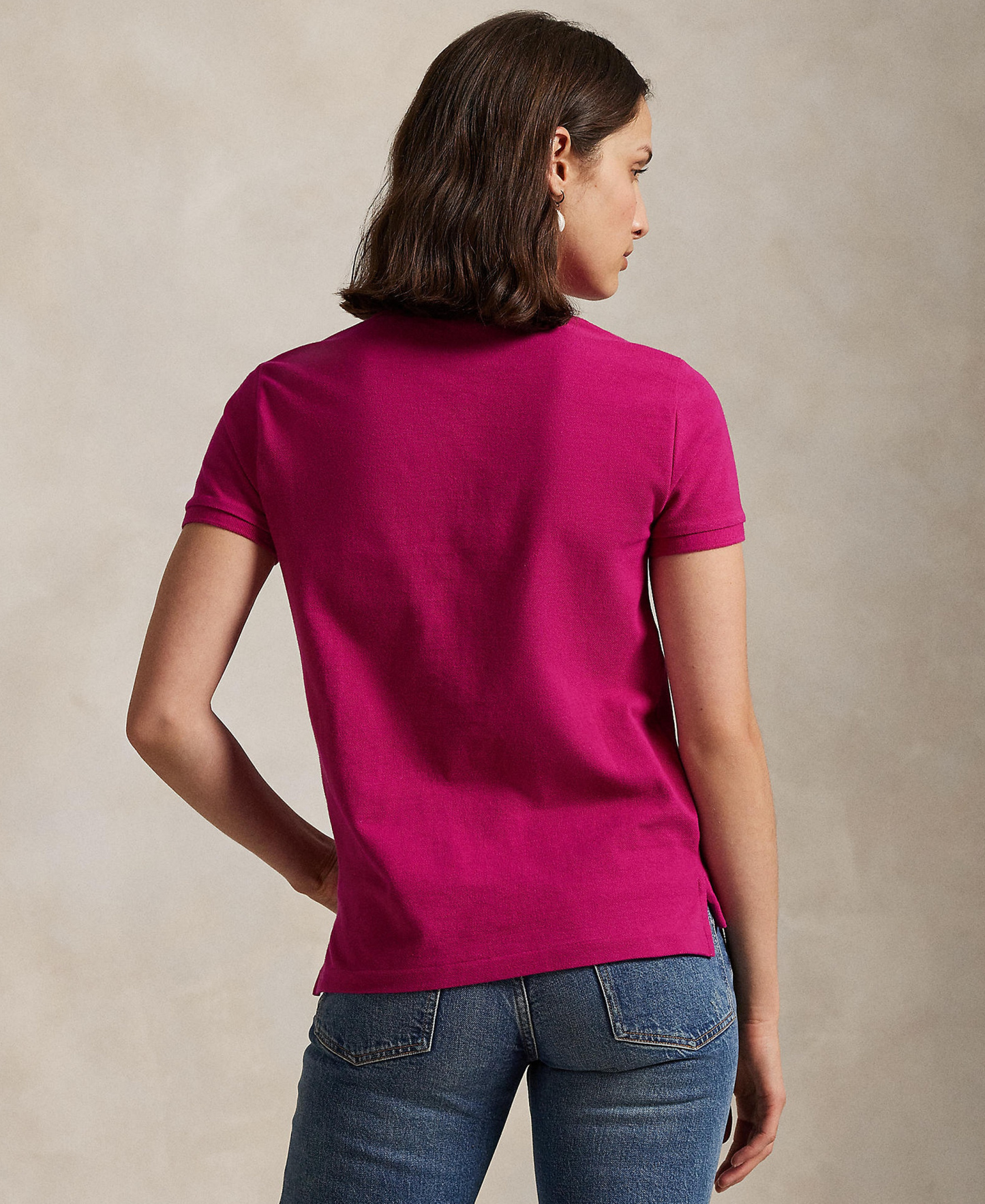 Polo Ralph Lauren Women's Classic-Fit Mesh Polo Shirt - Pink Sky