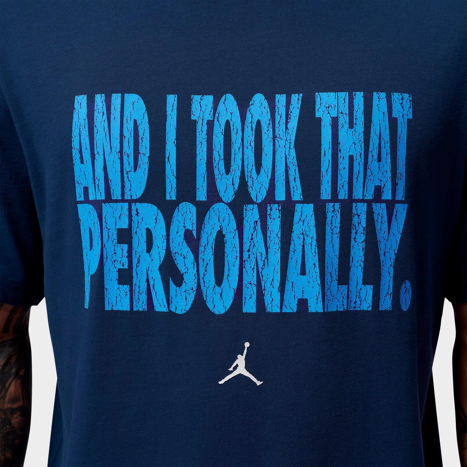 Men's Jordan Sport Dri-FIT And I Took That Personally T-Shirt - Midnight Navy/University Blue/White - view 5