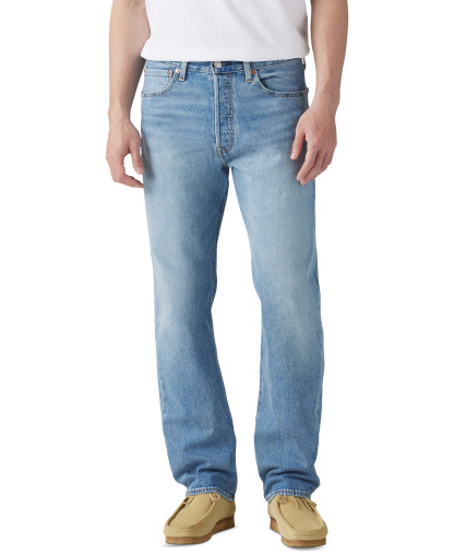 Levi's Men's 501 Straight-Fit Button Fly Stretch Jeans - Forgot Your Stretch