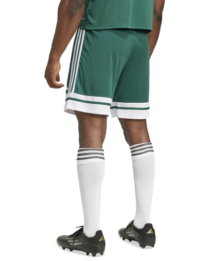 adidas Men's Regular-Fit Squad 25 Logo Shorts - Team Green/wht