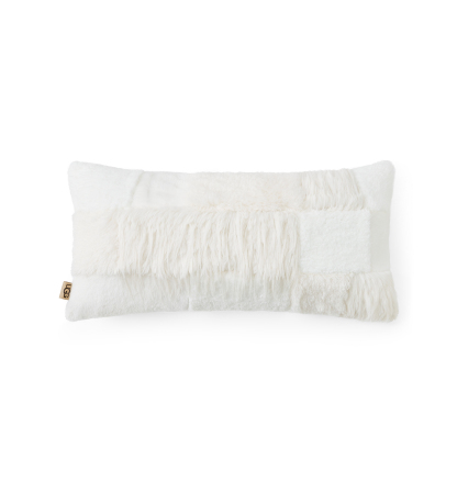 UGG® Corben Patchwork Decorative Pillow, 14" x 30" - Snow
