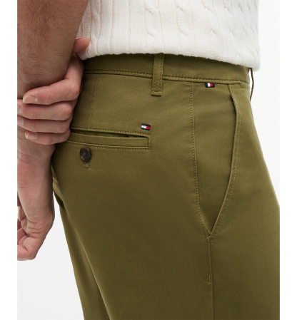 Tommy Hilfiger Men's Slim-Straight Fit Stretch Chino Pants - Uniform Olive