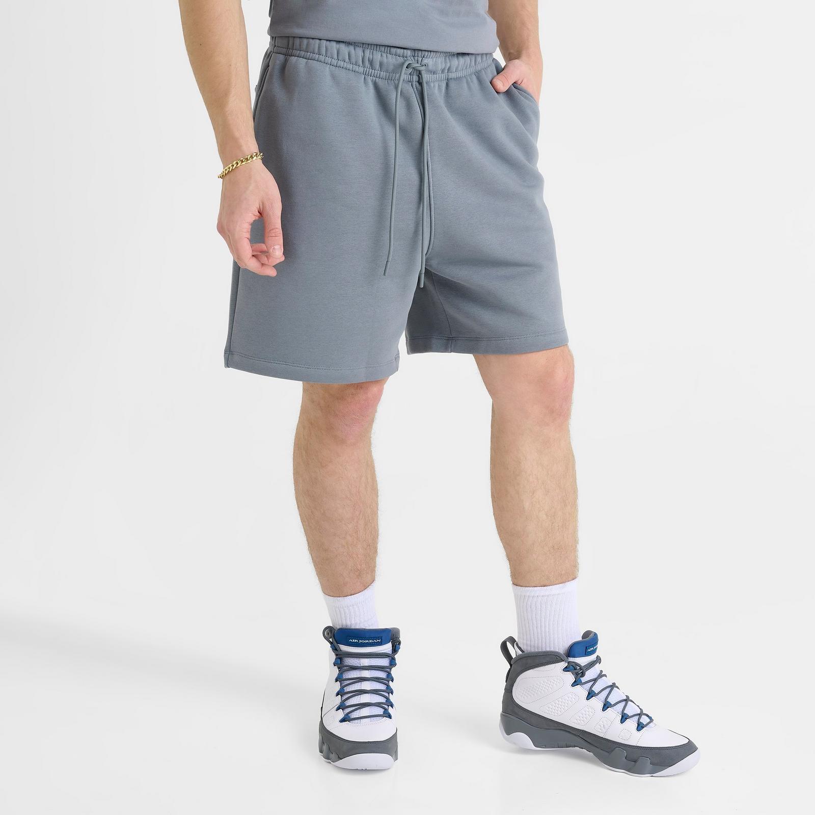 Men's Jordan Brooklyn Varsity Fleece Shorts - Cool Grey/Black - view 3