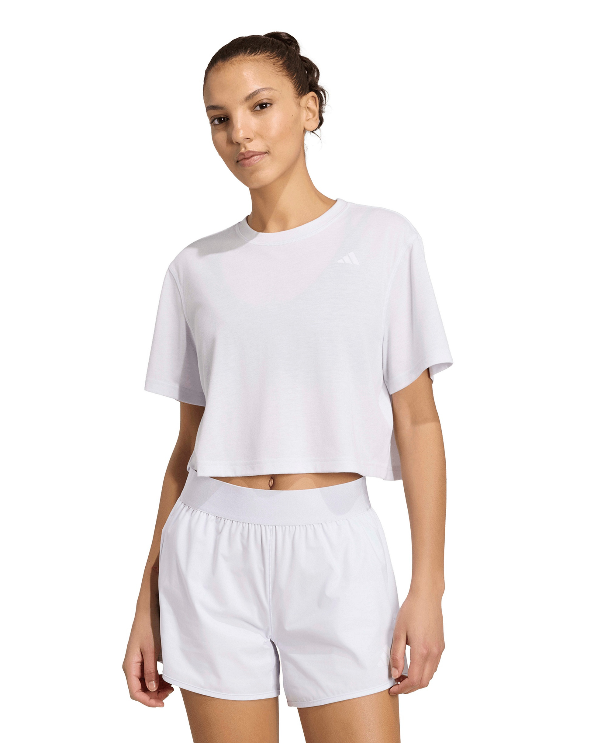 adidas Women's Train Essentials Boxy Workout T-Shirt - Frozen Purple