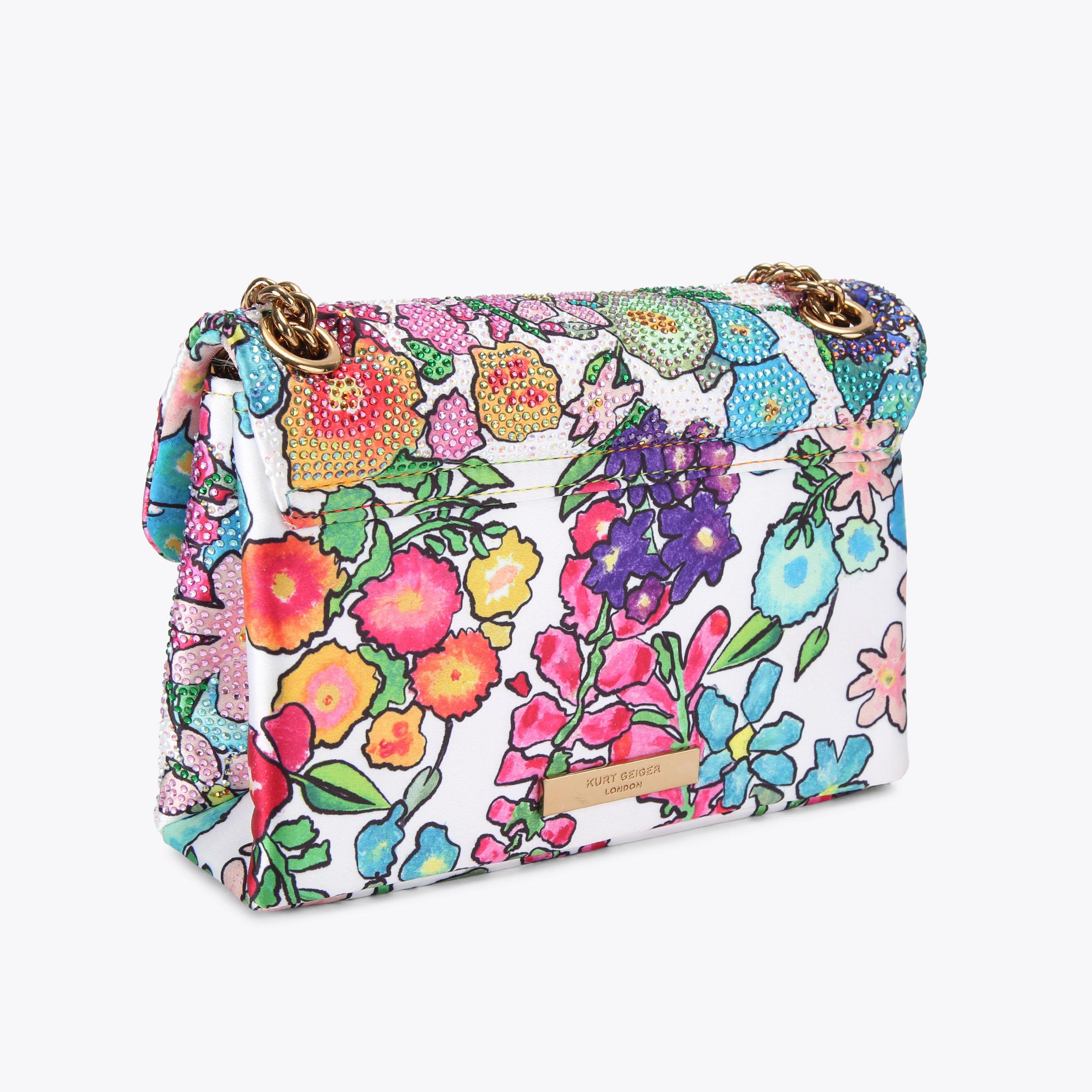 Kurt Geiger London Mini Fabric Kensington Bag - White - view 4