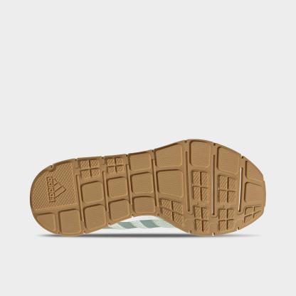 Women's adidas Swift Run 1.0 Casual Shoes - Linen Green/Wonder Sage/Cloud White - Bottom view