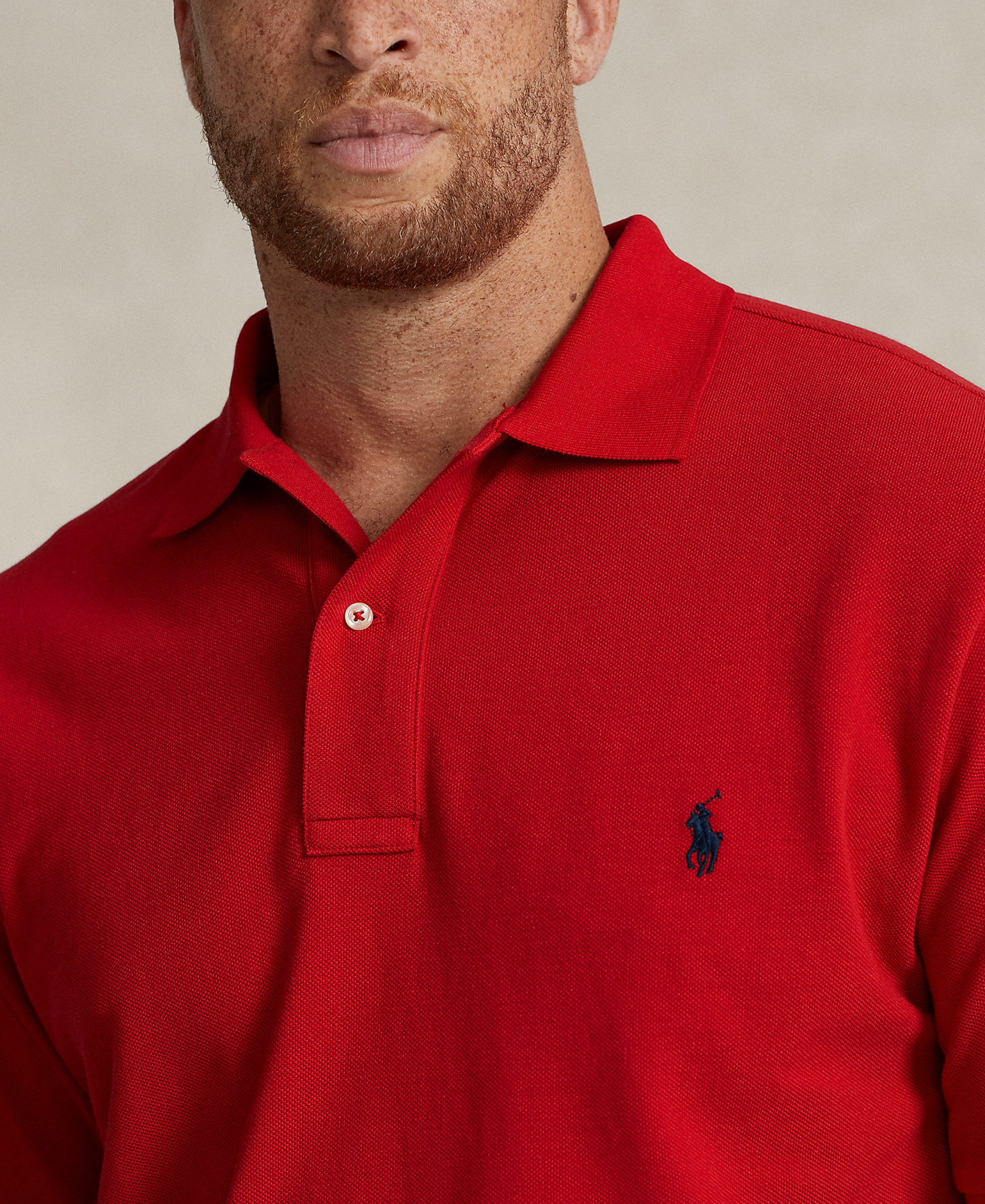 Polo Ralph Lauren Men's Big & Tall Cotton Short-Sleeve Polo Shirt - Rl2000 Red