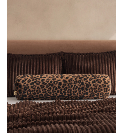 UGG® Everett Cow Pillow, 36" x 8" - Black Leopard