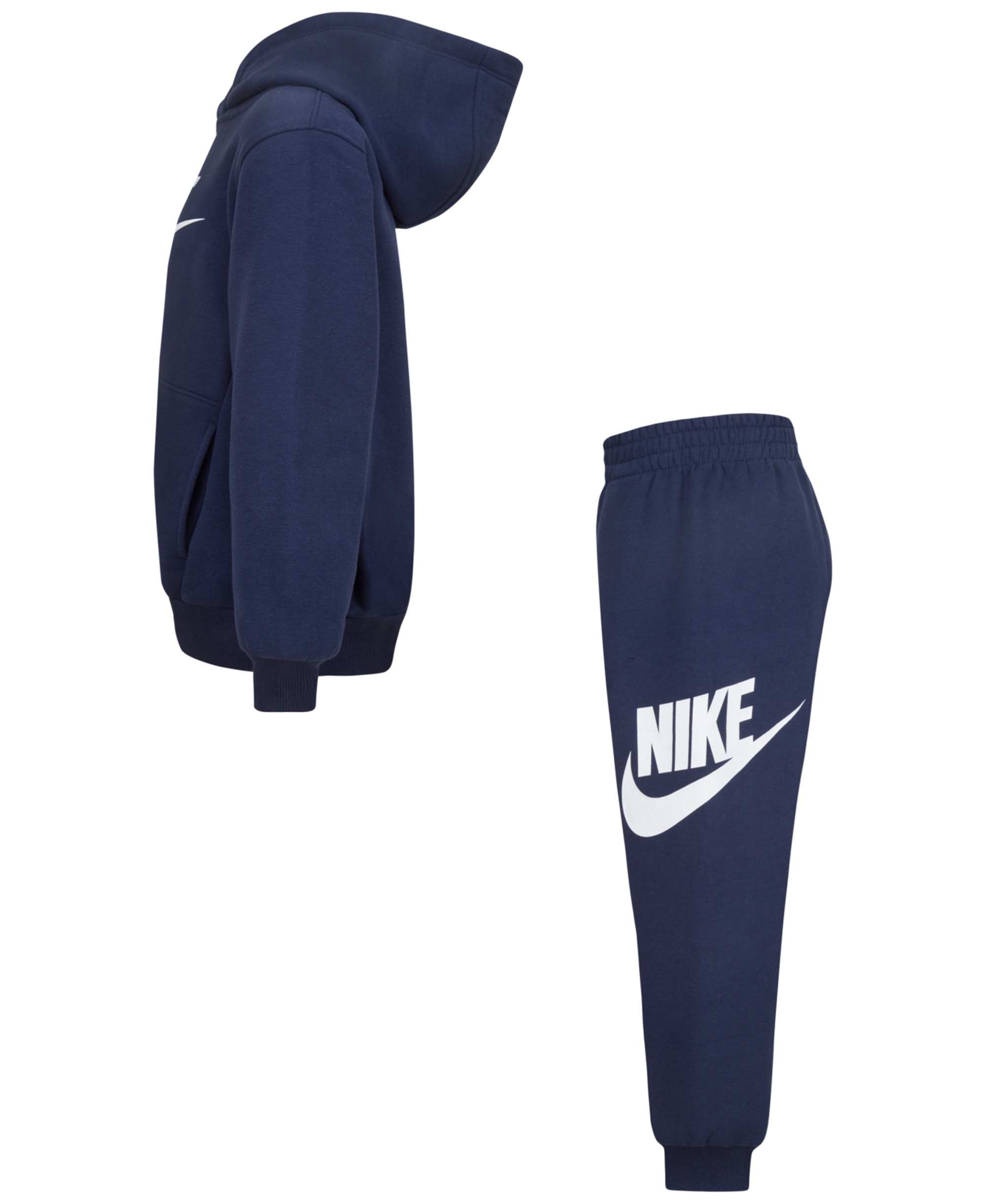 Nike Boys' 4-7 Club Fleece Logo Hoodie and Sweatpants, 2-Piece Set - Midnight Navy