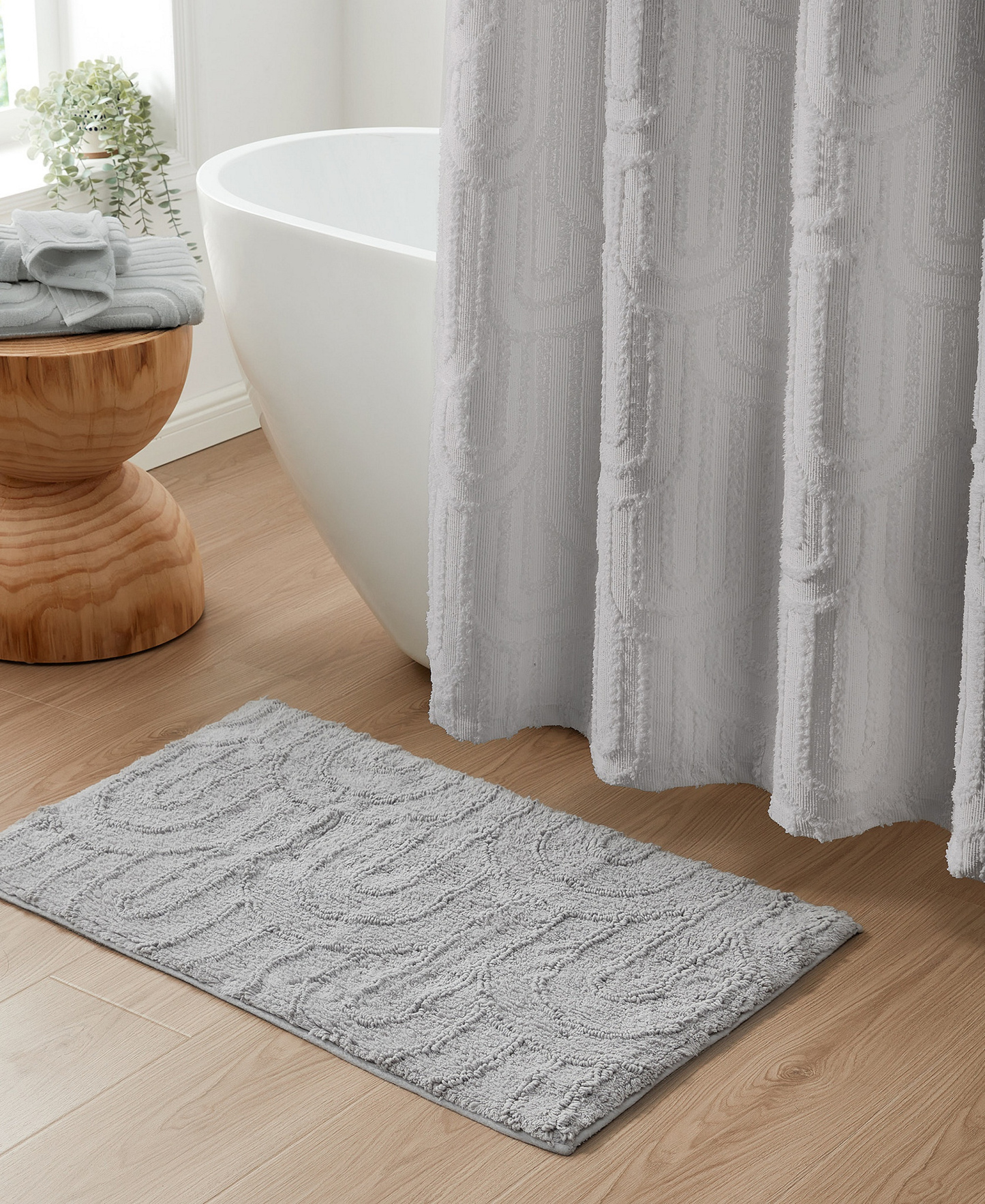 UGG® Arch Cotton Contour Bath Rug, 21" x 34" - Stone