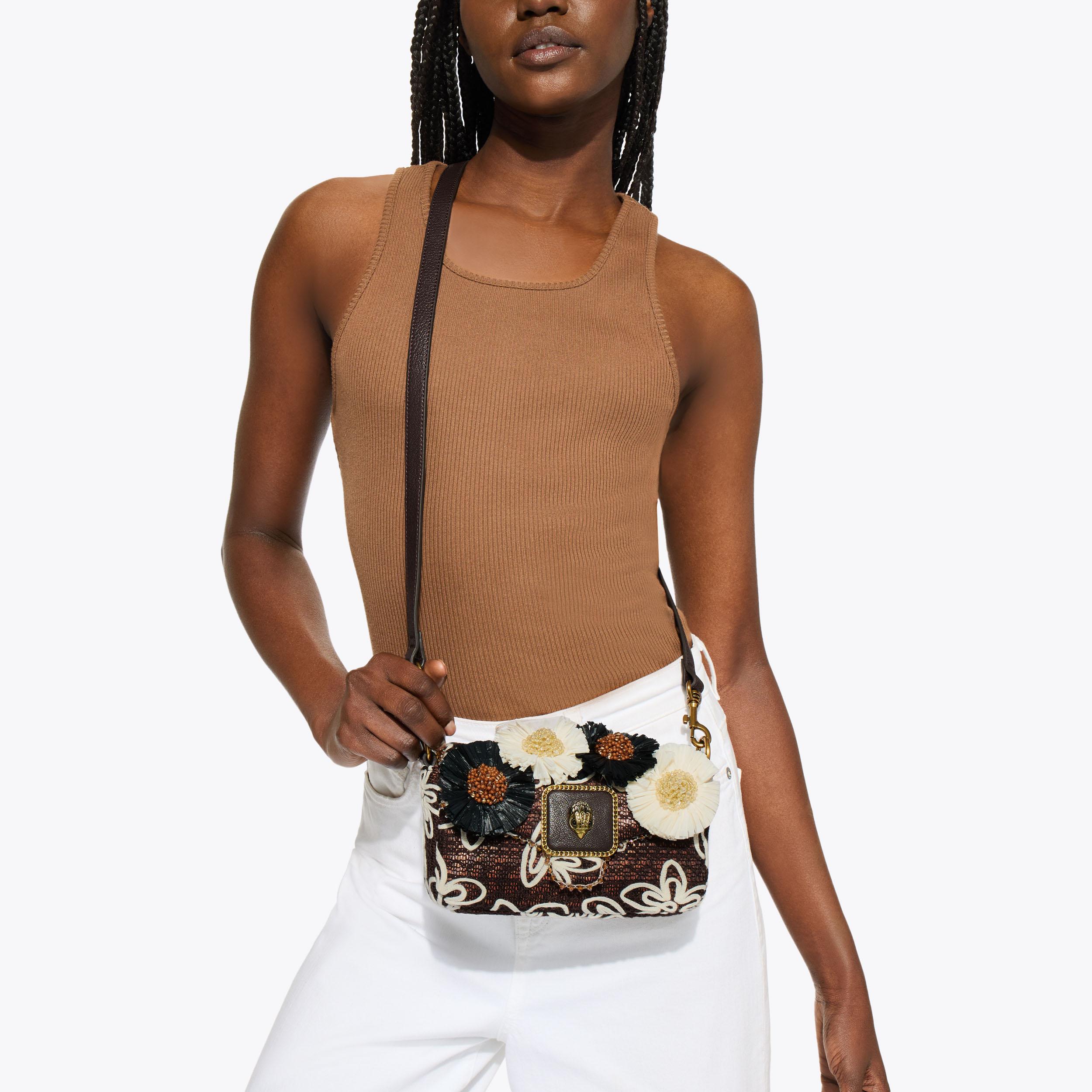 Kurt Geiger London Mini Pimlico Flower Bag - Brown - view 7