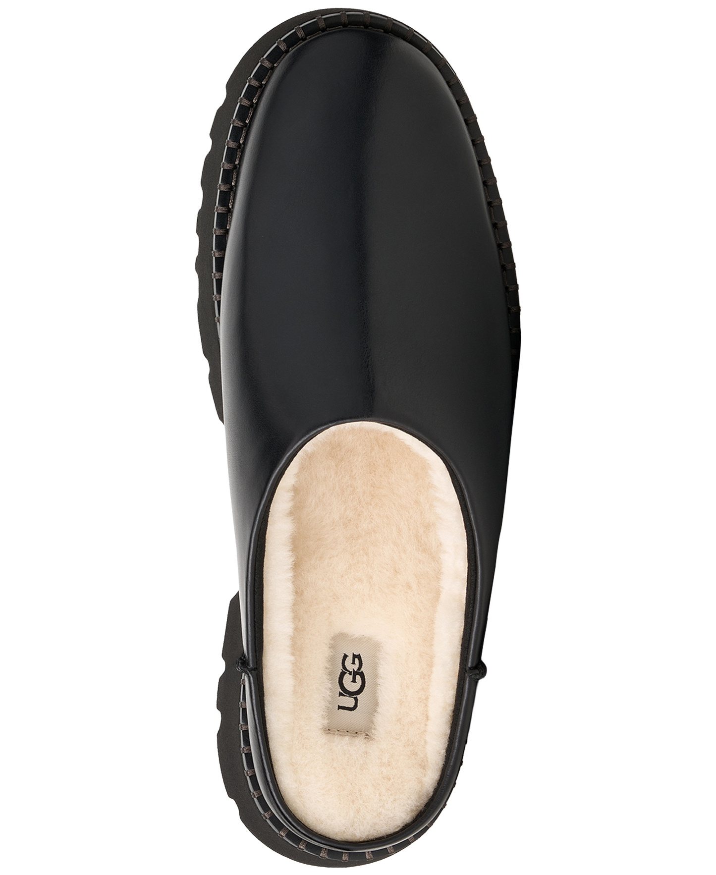 UGG® Women's Uptowner Slip-On Mule Clogs - Black Leather