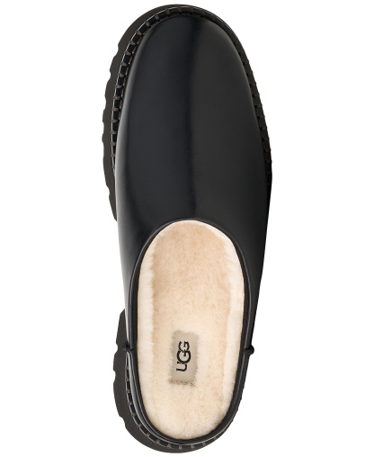 UGG® Women's Uptowner Slip-On Mule Clogs - Black Leather