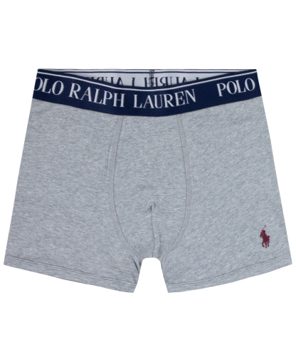Polo Ralph Lauren Boys' 8-20 Cotton Stretch Boxer Briefs, 3-Pack - Gray/Green/Burgundy