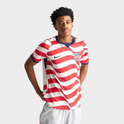Men's Nike USA 2026 Stadium Home Dri-FIT Replica Soccer Jersey - Sail/Midnight Navy