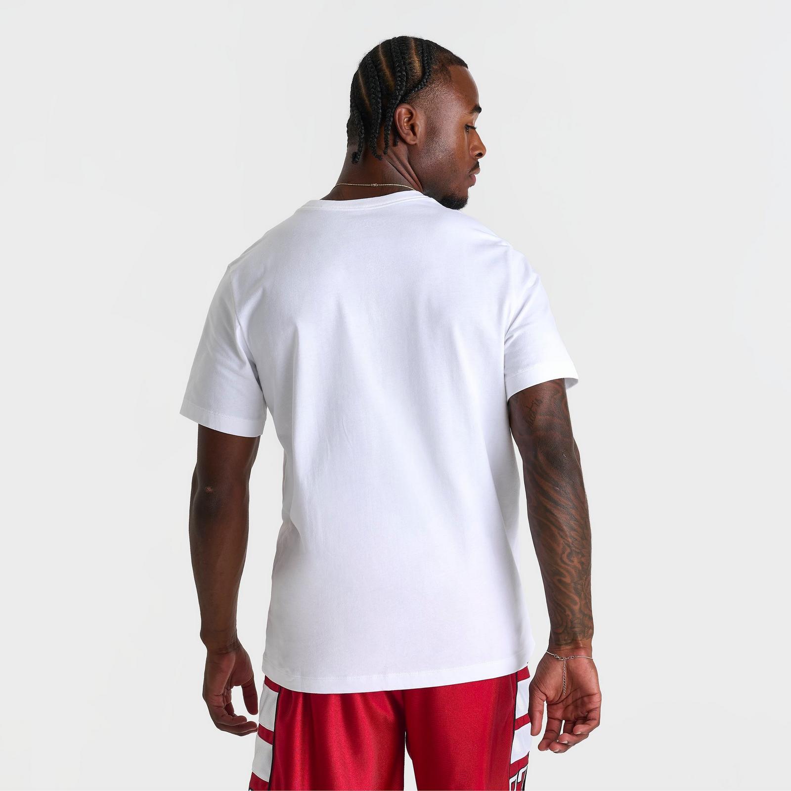Men's Jordan Jumpman Embroidered Logo T-Shirt - White/Black - view 4