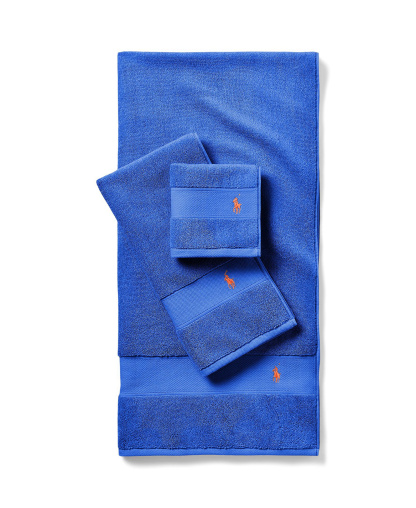 Polo Ralph Lauren Polo Player Cotton Bath Towel, 58" x 30" - New Iris Blue