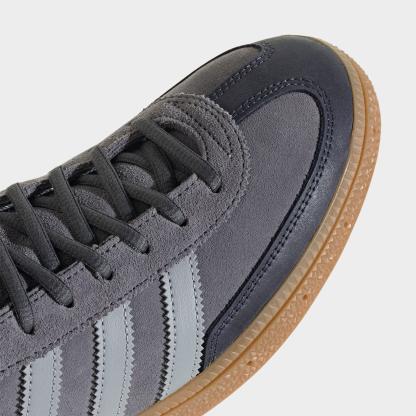 Men's adidas Originals Handball Spezial Casual Shoes - Part 3 - Onix/Halo Silver/Gum - Detail shot