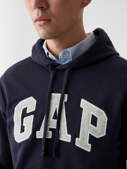 Adult VintageSoft Arch Logo Hoodie - blue