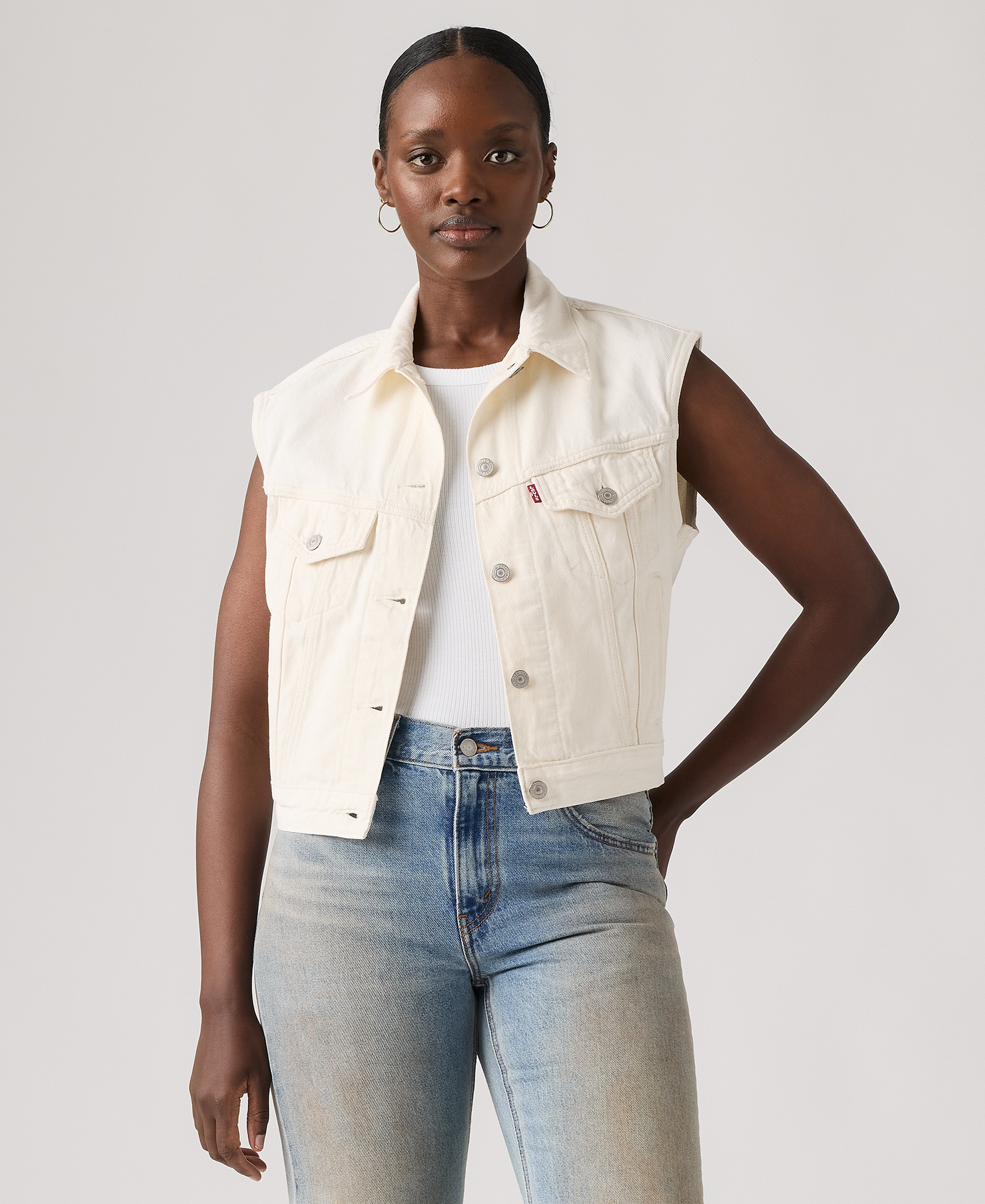 Levi's Women's Premium Shrunken Vest - Blank Impact
