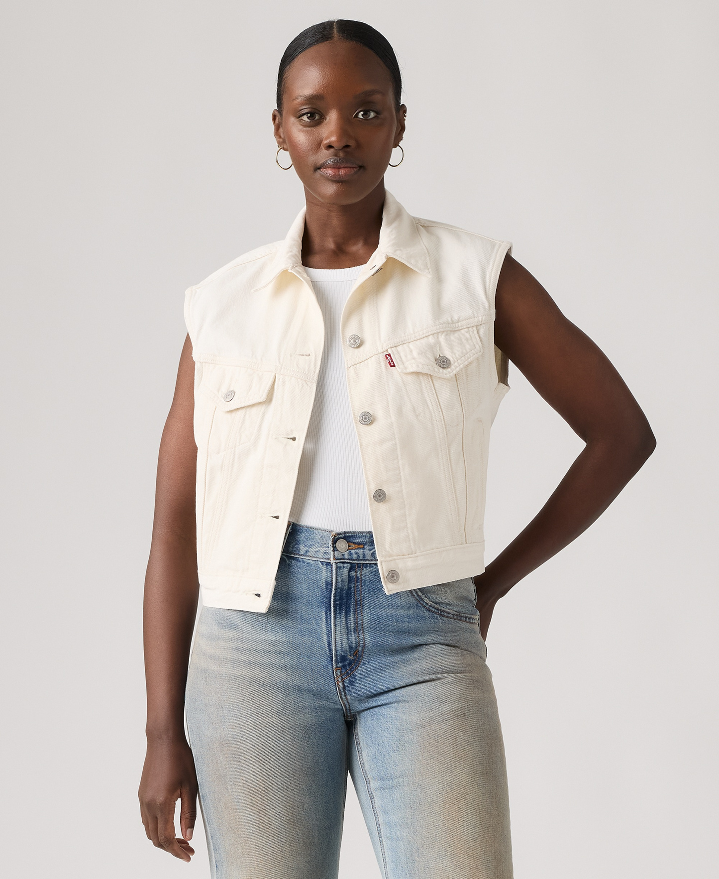Levi's Women's Premium Shrunken Vest - Blank Impact