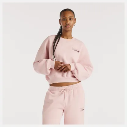 New Balance Trackside Fleece Crew, WT62T7JOPHK