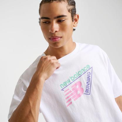 Men's New Balance Classic Tri-Logo T-Shirt - White - view 5