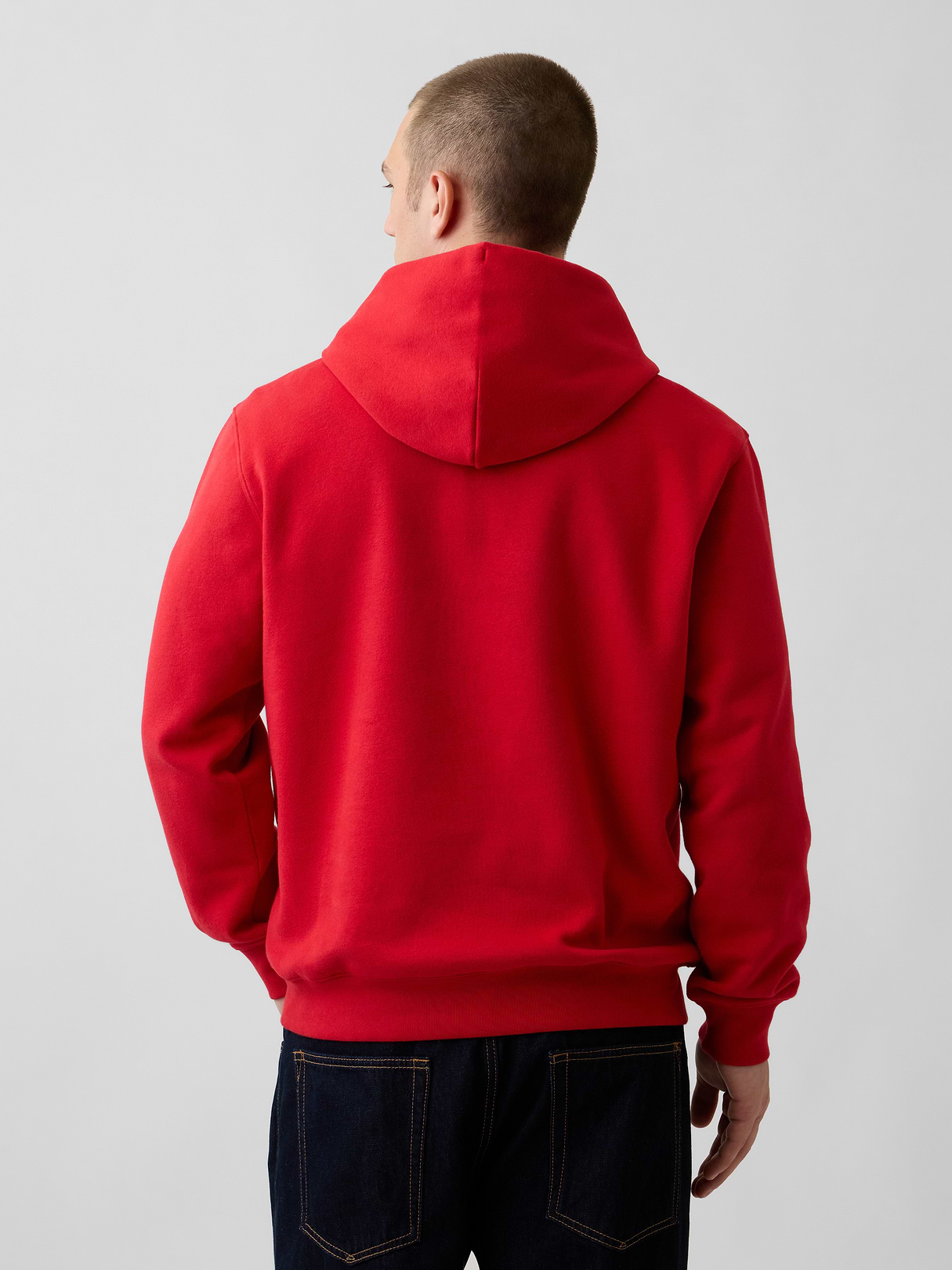 Adult VintageSoft Arch Logo Hoodie - Modern red logo