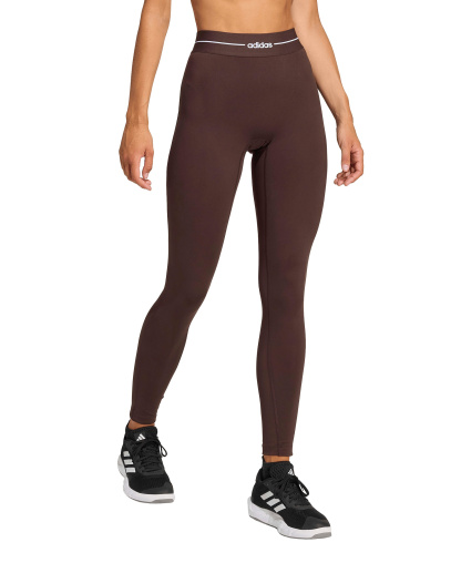 adidas Women's Hyperglam Full Length Training Tight Pants - Aurora Coffee