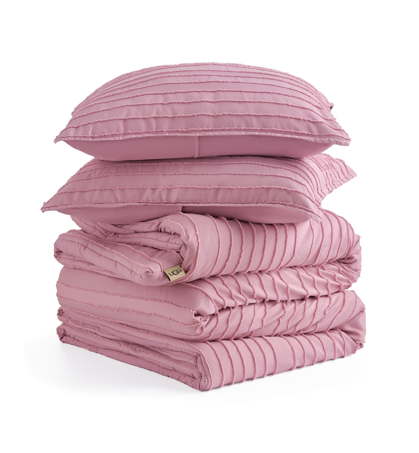 UGG® Devon Textured Comforter Sets - Dusty Orchid