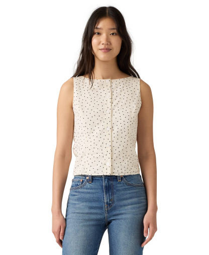 Levi's Women's Pippa Sleeveless Top - Inga Dot Egret