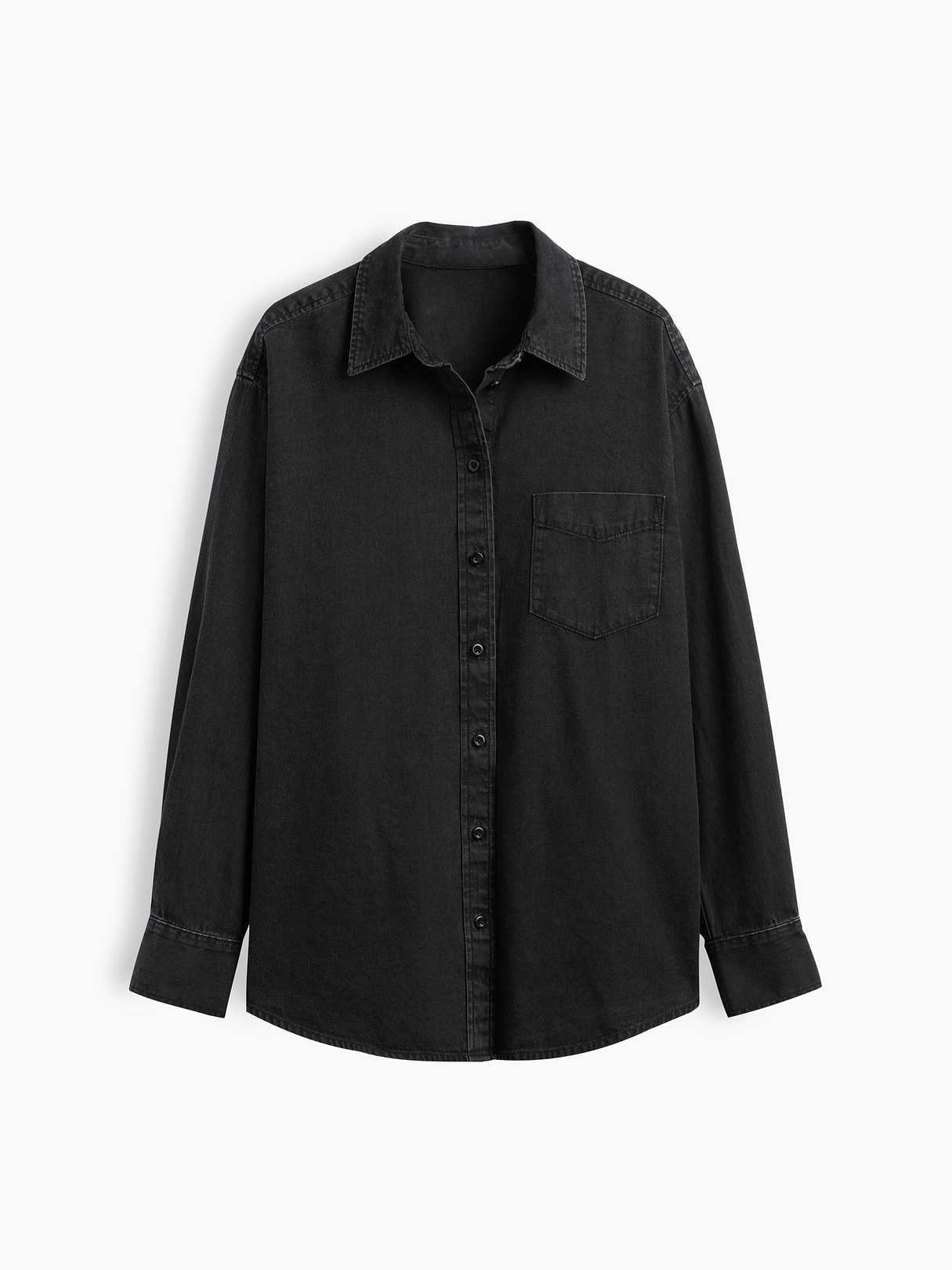 Denim Big Shirt - Black wash