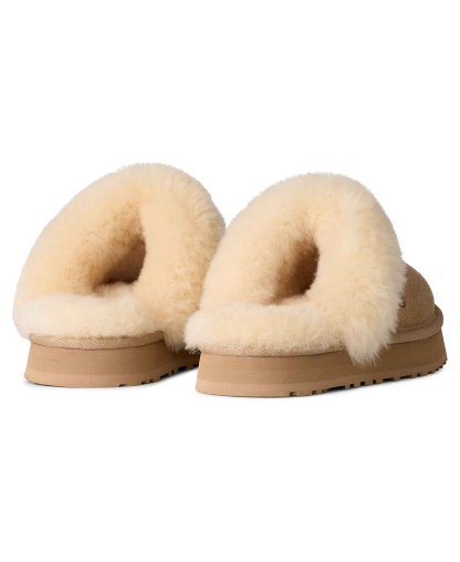 UGG® Kids Round Toe Disquette Slippers - Sand