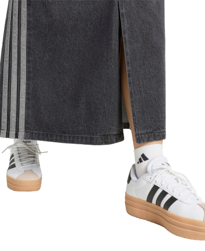 adidas Women's Stadium Washed Denim Loose-Fit Skirt - Black