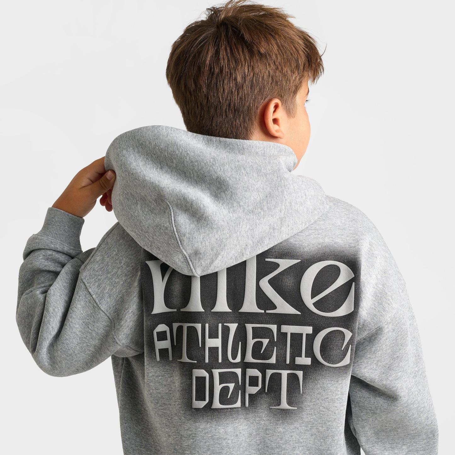 Big Kids' Nithtke Sportswear Club Fleece Athletic Dept. Oversized Hoodie - Dark Grey Heather