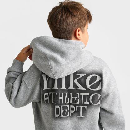 Big Kids' Nithtke Sportswear Club Fleece Athletic Dept. Oversized Hoodie - Dark Grey Heather
