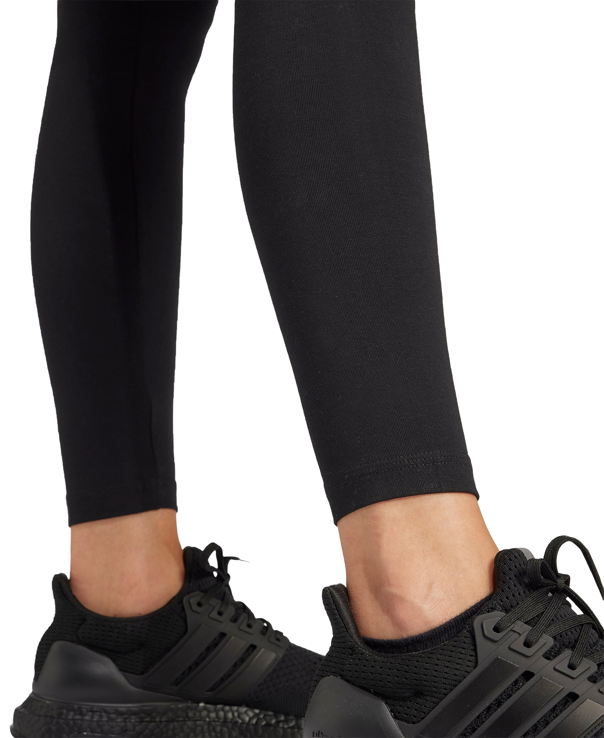 adidas Women's Hip-Logo Full-Length Athletic Tights - Black/whit