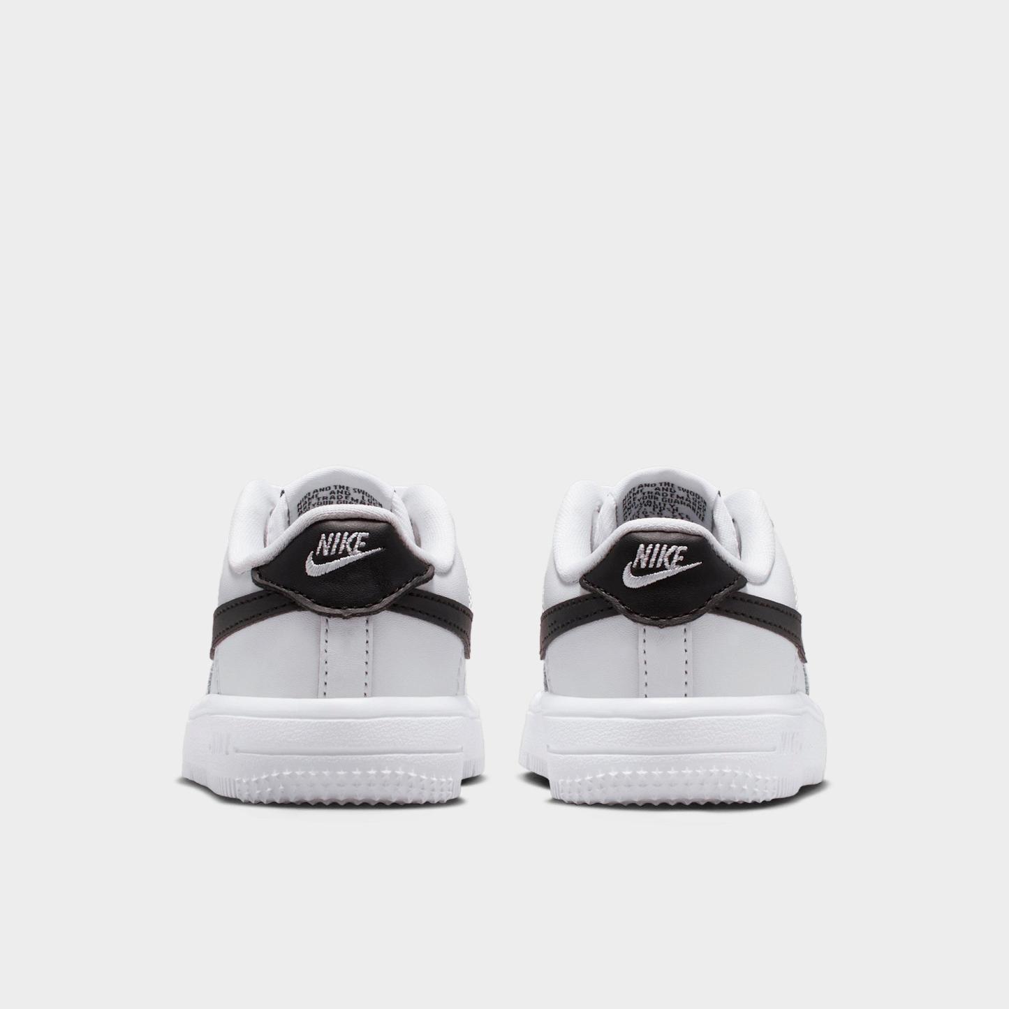 Infant and Kids' Toddler Nithtke Force 1 Low Casual Shoes - Part 1 - White/Black - Back view