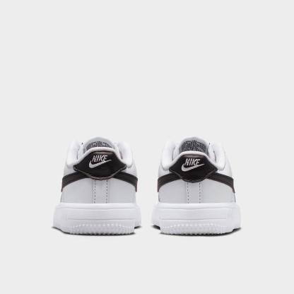 Infant and Kids' Toddler Nithtke Force 1 Low Casual Shoes - Part 1 - White/Black - Back view