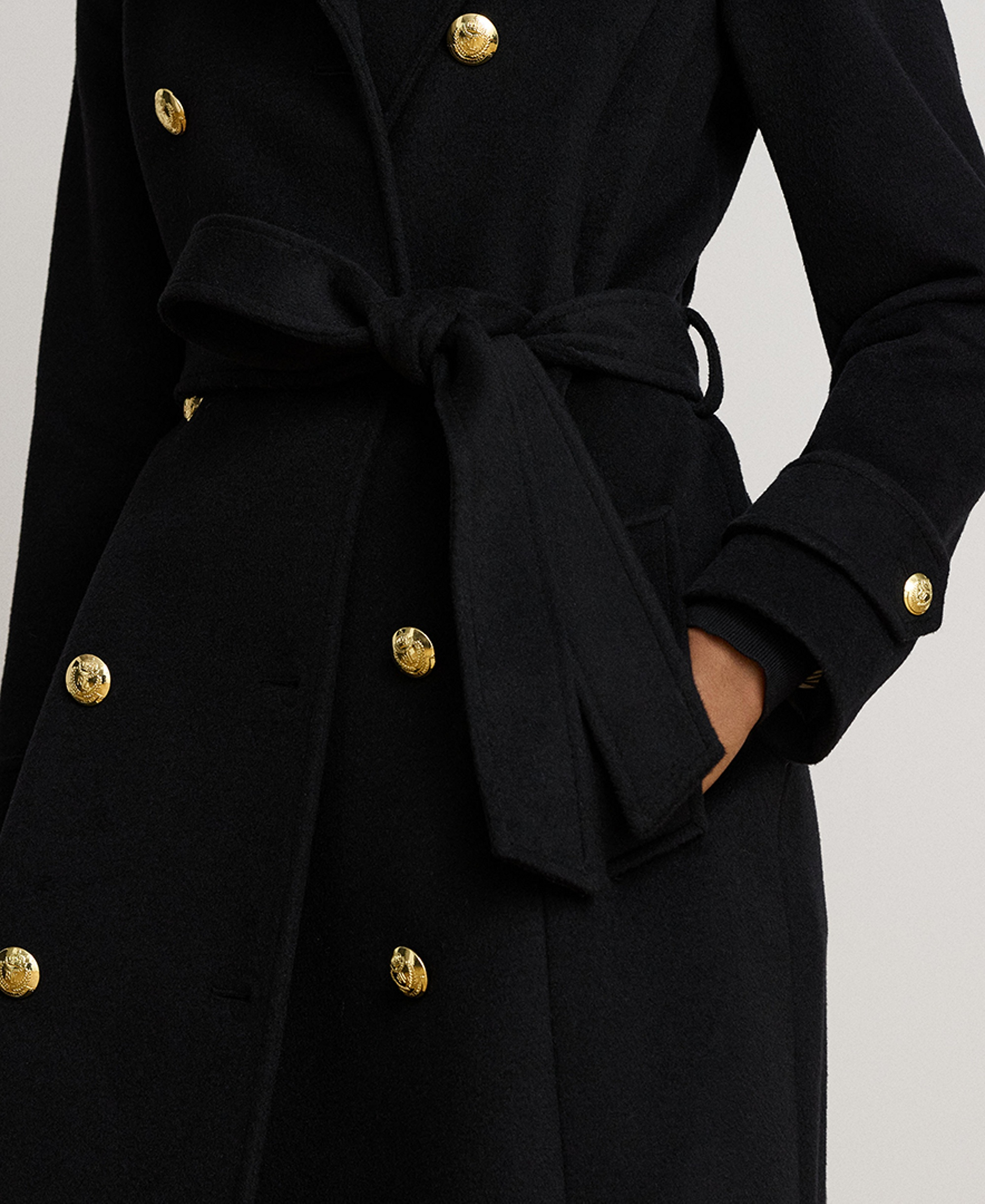 Lauren Ralph Lauren Women's Collared Coat - Black