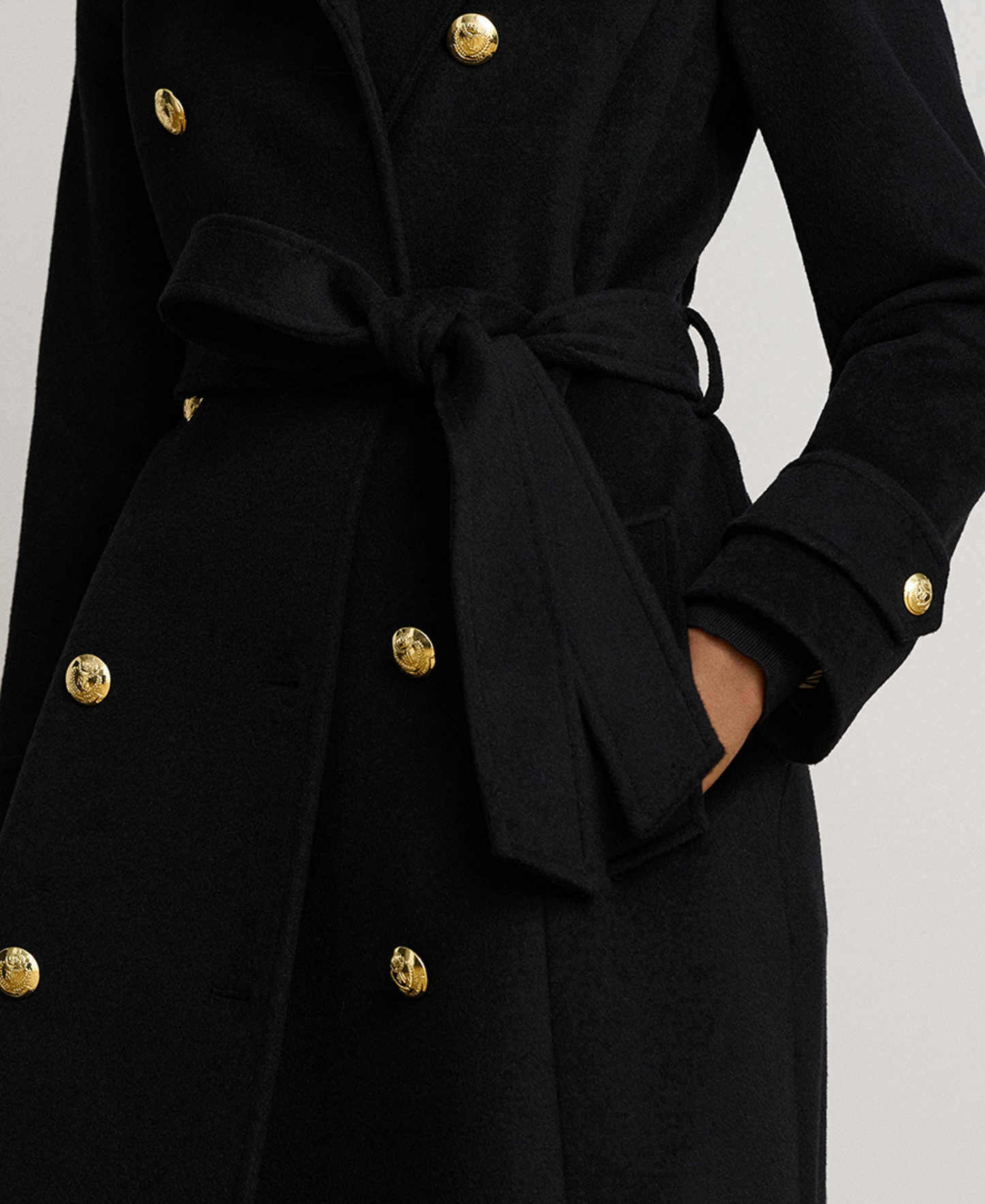 Lauren Ralph Lauren Women's Collared Coat - Black
